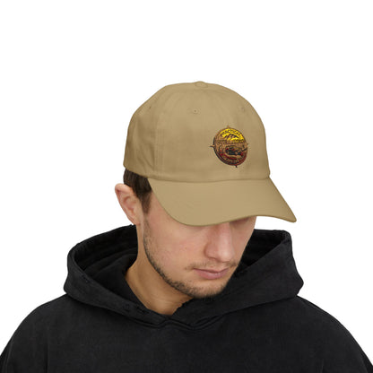 Vintage Compass Dad Cap — Embroidered Adventure Baseball Hat