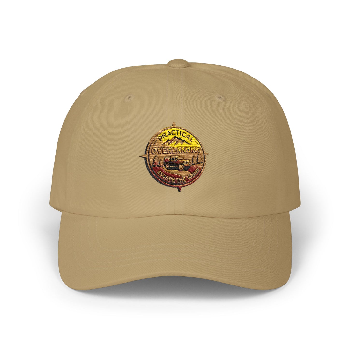 Vintage Compass Dad Cap — Embroidered Adventure Baseball Hat