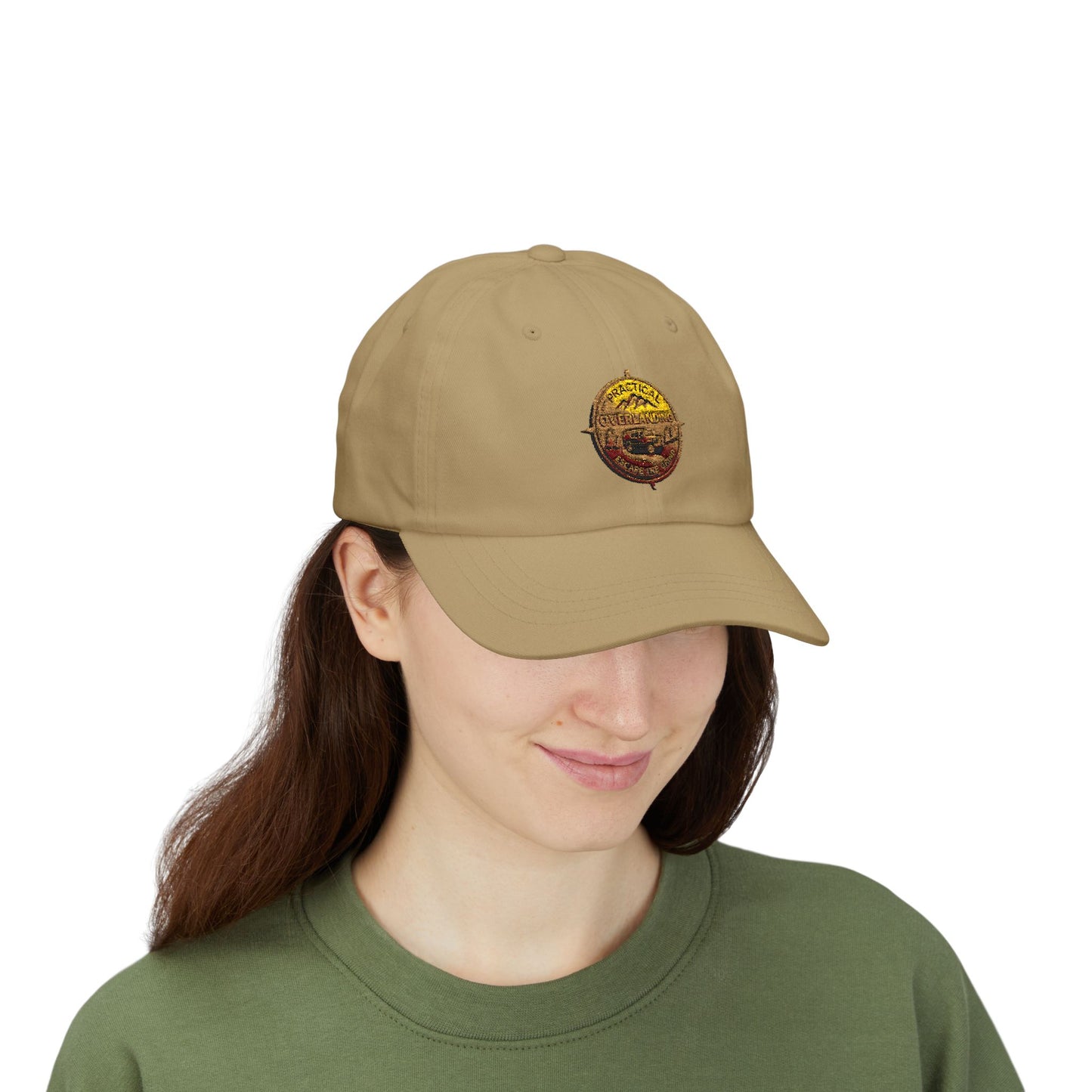 Vintage Compass Dad Cap — Embroidered Adventure Baseball Hat